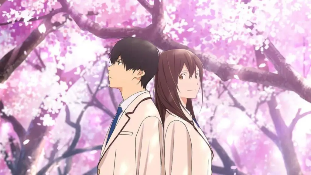 Gambar adegan romantis dari film I Want to Eat Your Pancreas