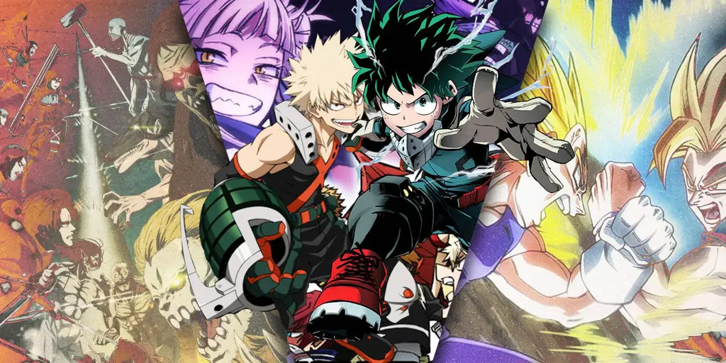 Adegan laga anime yang menegangkan Gambar adegan pertarungan anime yang epik