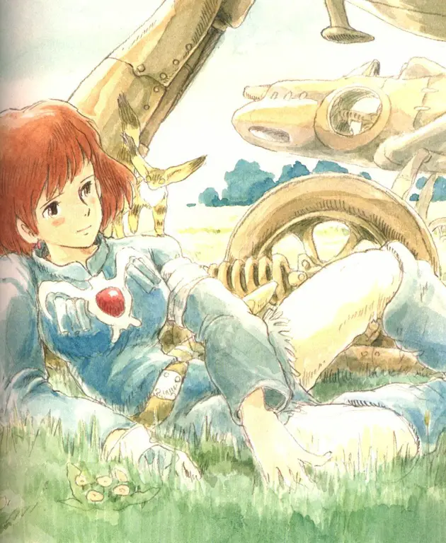 Ilustrasi poster film Nausicaa