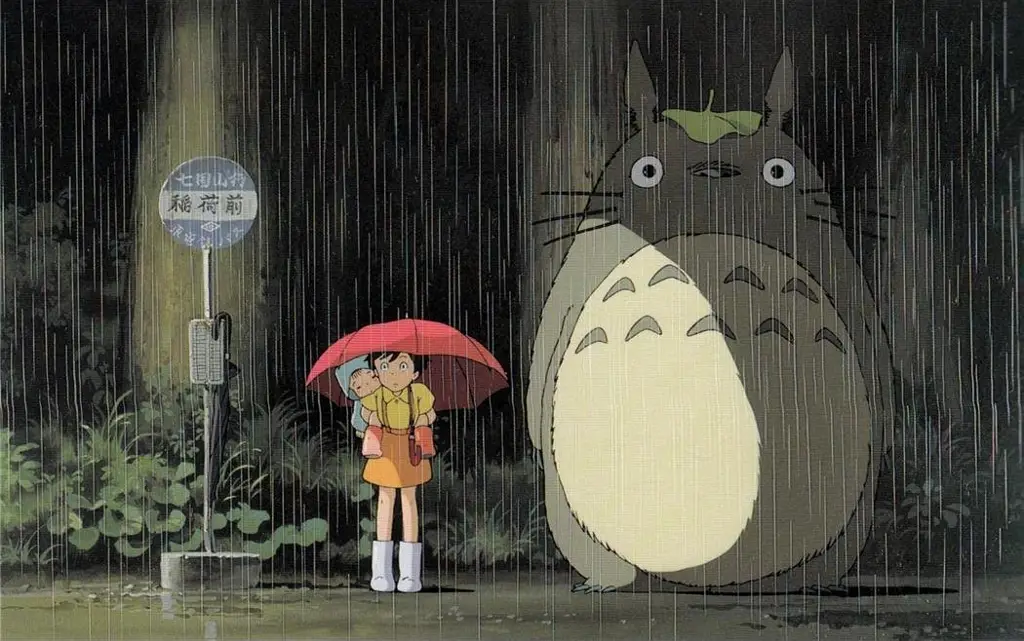 Karakter ikonik dari Studio Ghibli Gambar Totoro, karakter utama dari film My Neighbor Totoro
