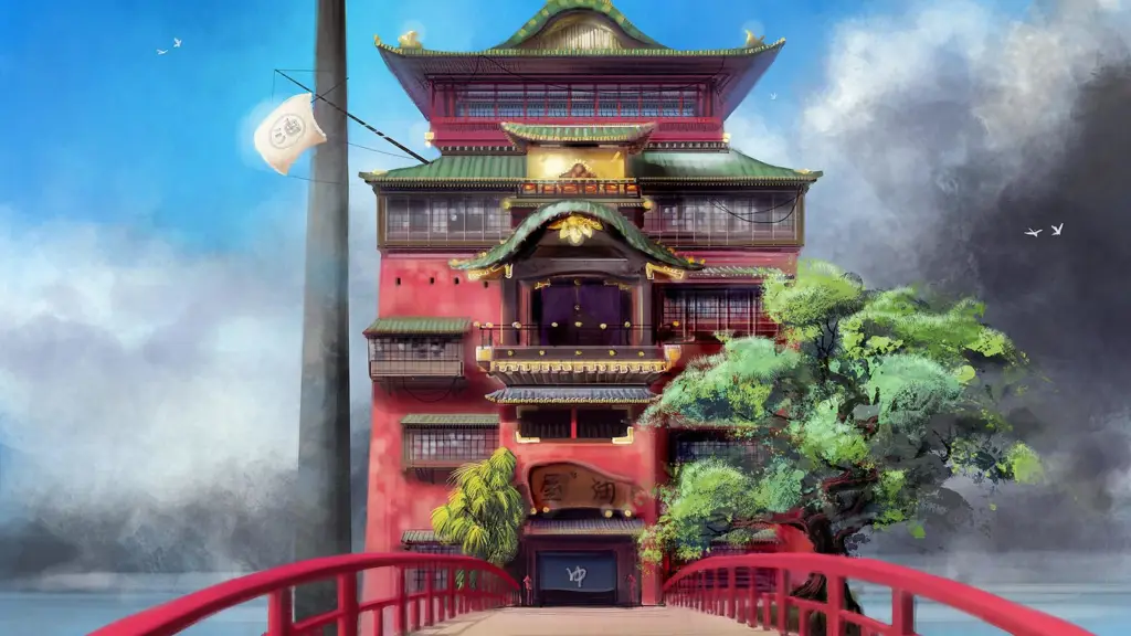 Spirited Away: Petualangan magis di dunia roh Poster film animasi Jepang Spirited Away