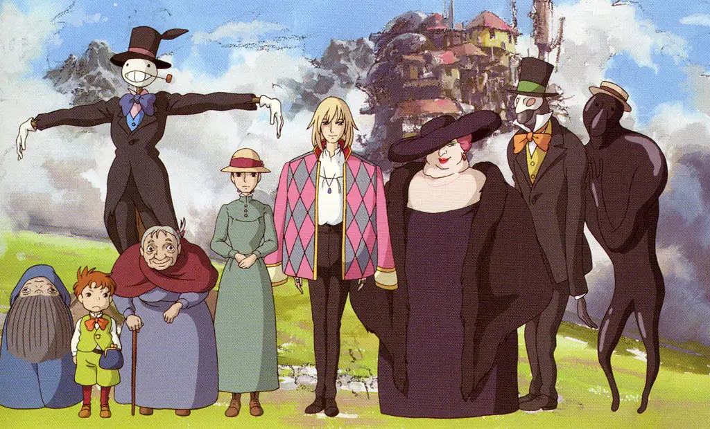 Poster film animasi Jepang Howl's Moving Castle