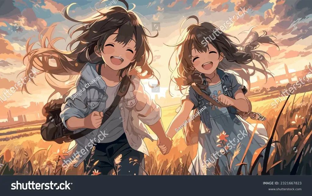 Persahabatan yang Abadi Adegan persahabatan dalam anime yang menyentuh