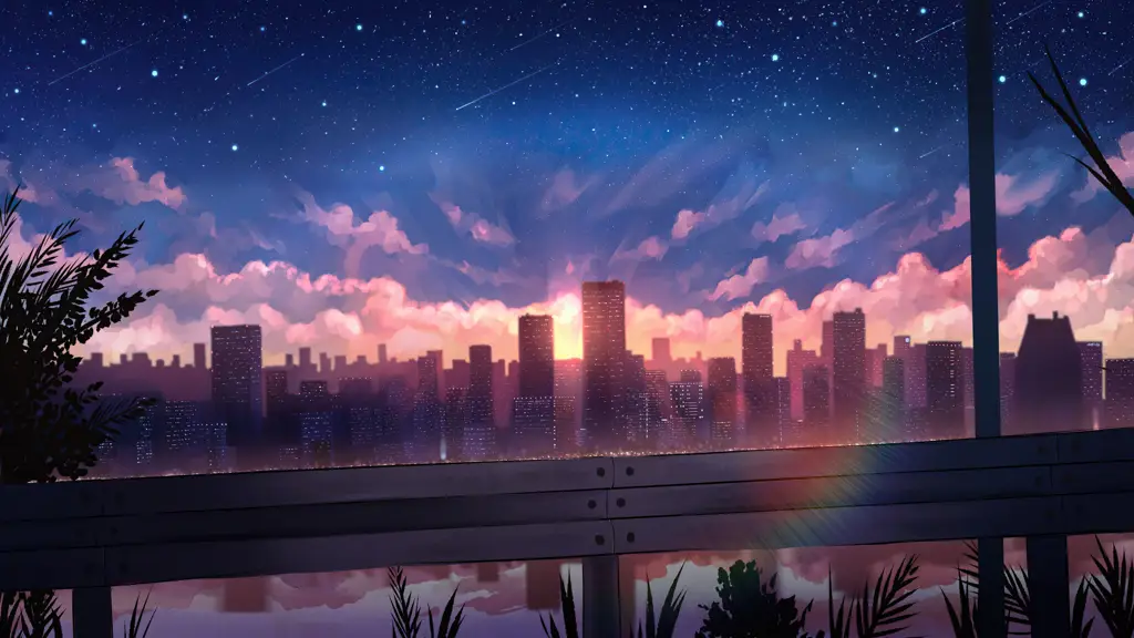 Keindahan latar dalam anime Pemandangan indah dalam anime