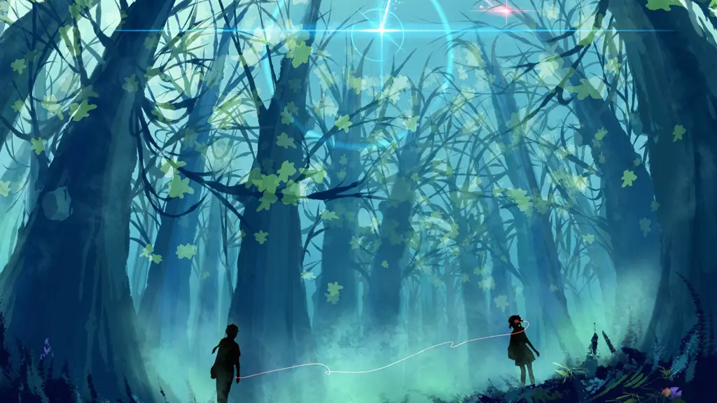 Keindahan animasi Jepang yang memukau. Pemandangan indah dalam film anime.