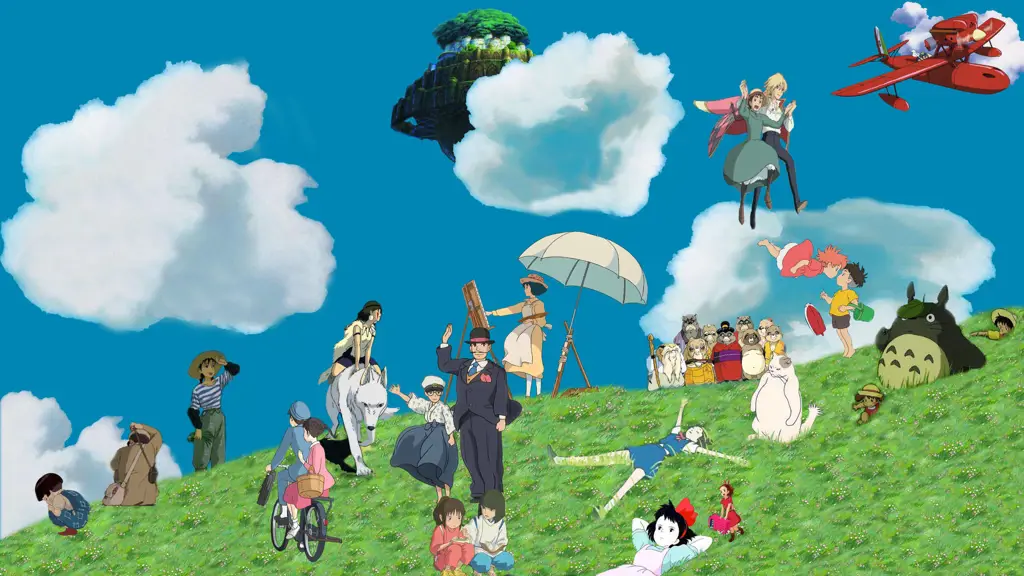 Animasi khas Studio Ghibli Gambar animasi Studio Ghibli