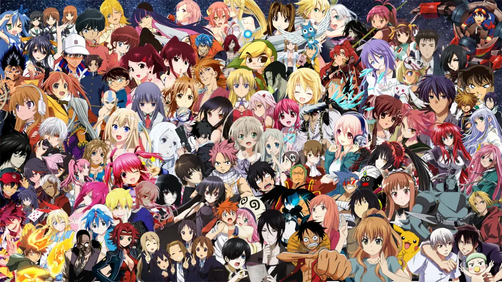 Karakter Anime Ikonik Gambar karakter anime