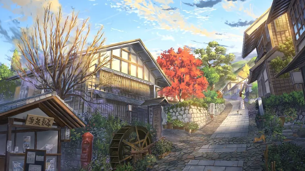 Keindahan visual dalam film animasi Jepang Pemandangan alam dalam film animasi Jepang