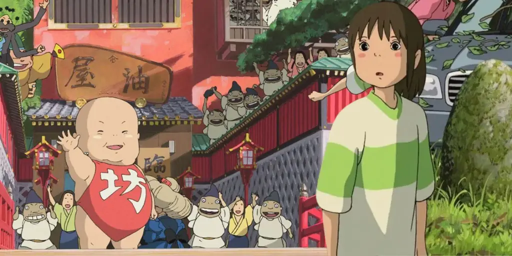 Dunia magis Spirited Away yang memukau Adegan dari film anime Spirited Away.
