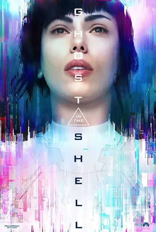 Poster film animasi cyberpunk Ghost in the Shell Poster film Ghost in the Shell