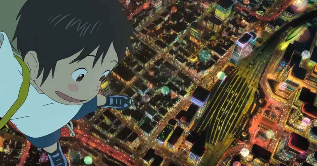 Mirai: Poster film animasi Jepang yang menampilkan seorang anak perempuan