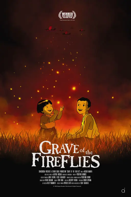Poster film Grave of the Fireflies.