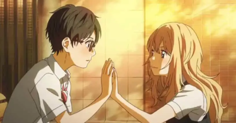 Momen romantis dalam anime Gambar adegan romantis dari anime