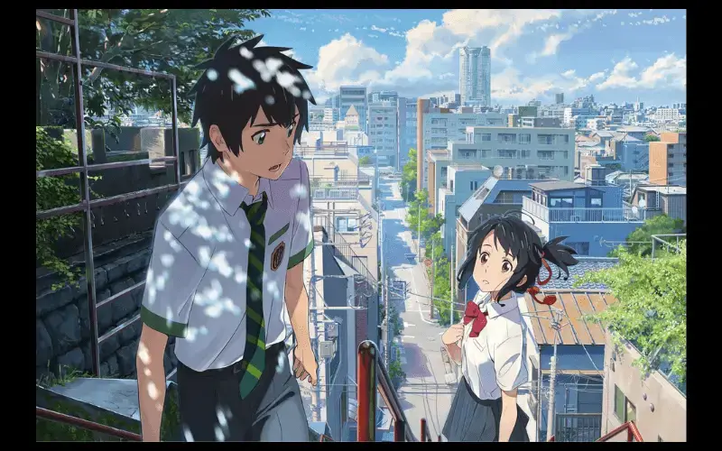 Rekomendasi Film Anime Drama Gambar kolase berbagai film anime dengan genre drama