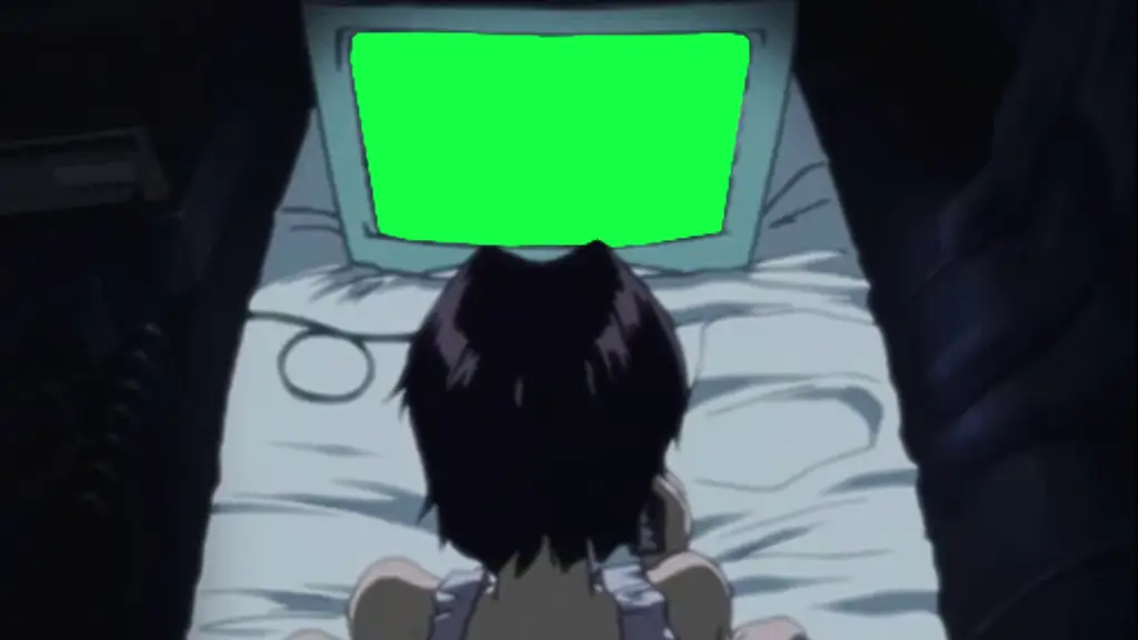 Menikmati Anime di Rumah Ilustrasi karakter anime menonton televisi