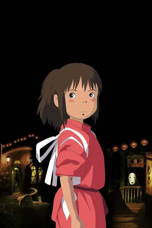 Poster film anime Spirited Away.