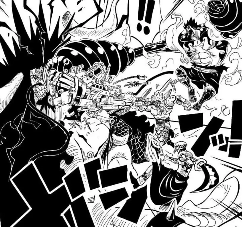 Puncak Pertempuran di Wano Adegan pertarungan seru di Wano