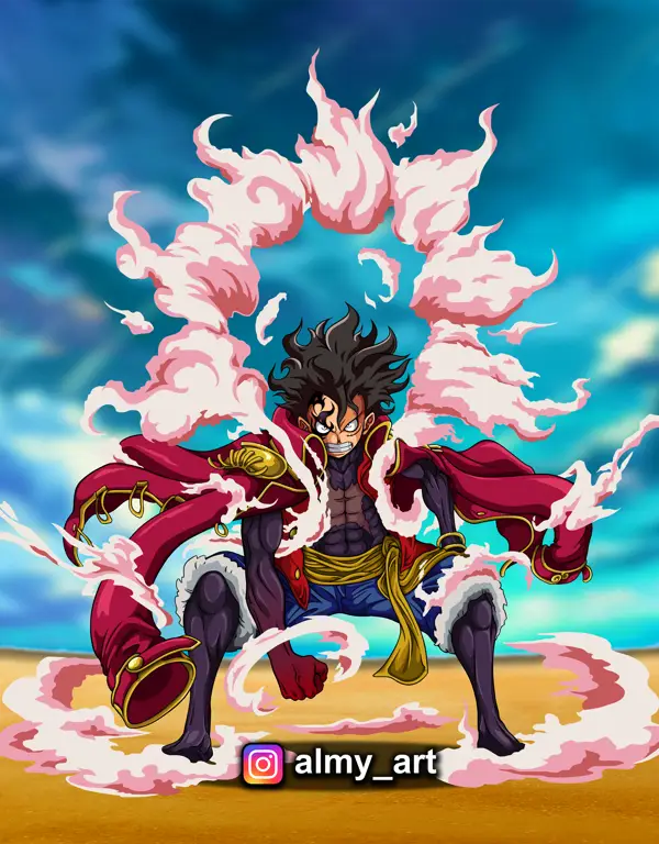 Kekuatan Gear 5 Luffy Luffy menggunakan Gear 5