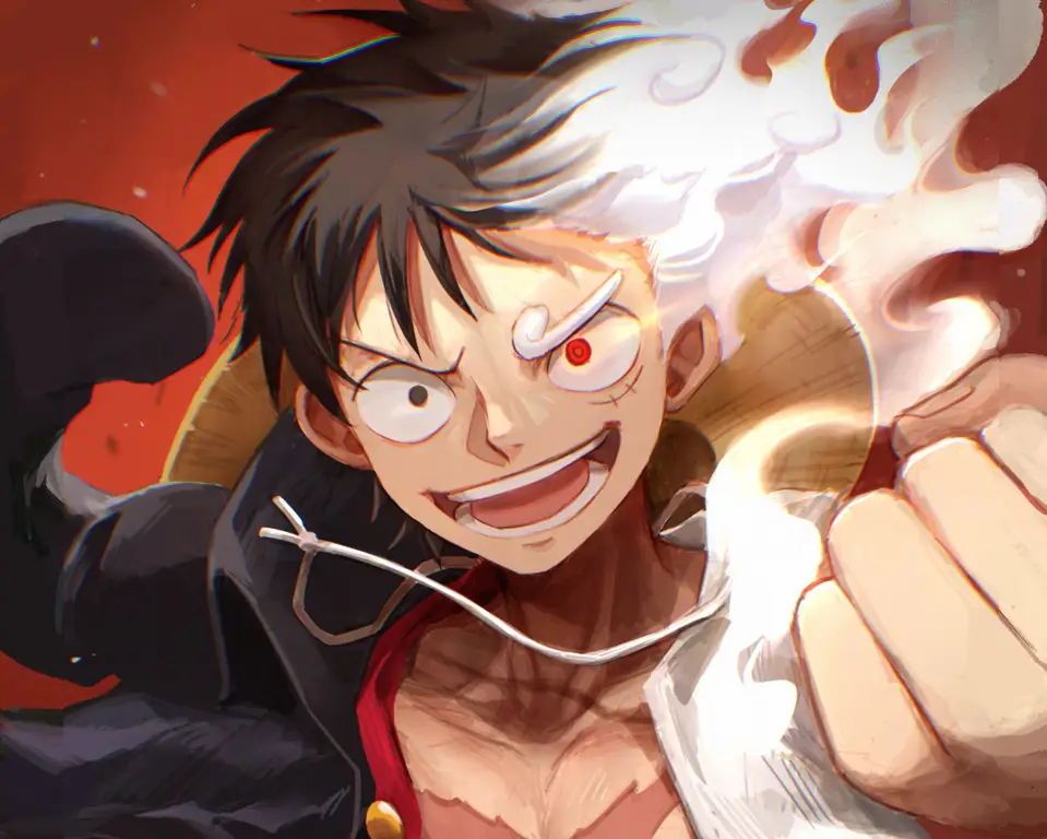 Kekuatan Gear 5 Luffy yang dahsyat Luffy menggunakan Gear 5 dalam One Piece Terbaru Episode 1074