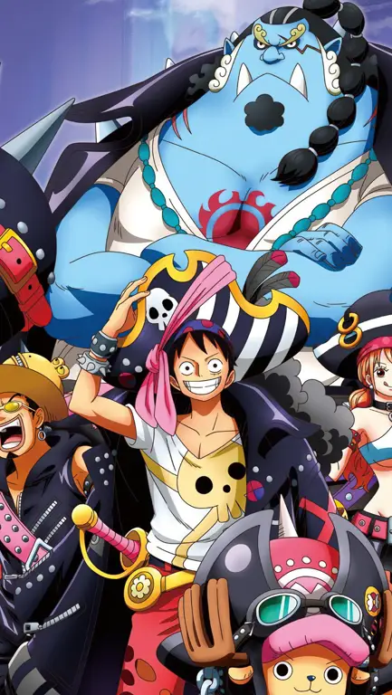 Karakter-karakter Utama One Piece Gambar yang menampilkan karakter-karakter utama One Piece