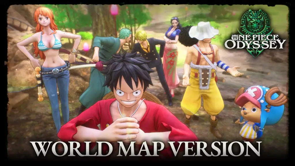 Jelajahi Dunia One Piece yang Luas Peta dunia dalam game One Piece Odyssey yang menampilkan berbagai lokasi yang bisa dijelajahi