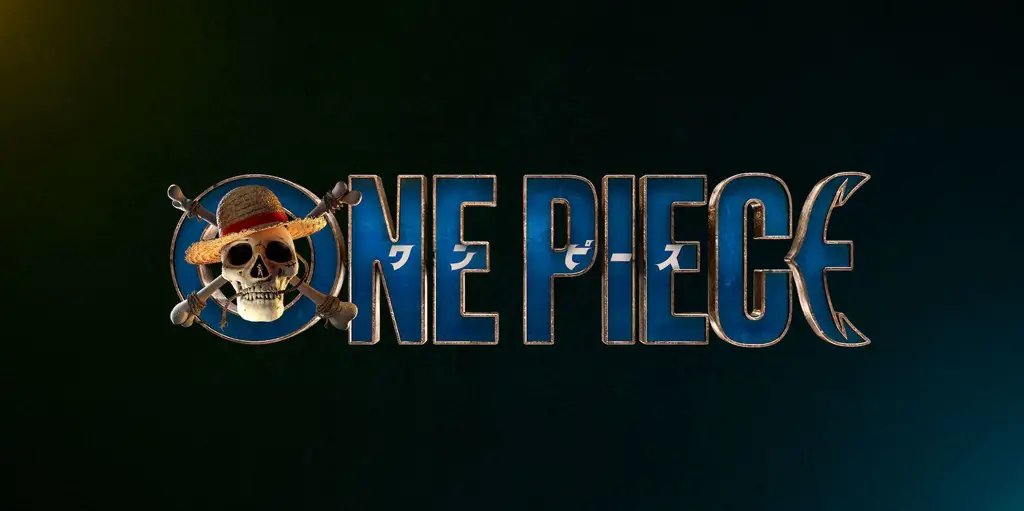 Poster promosi episode One Piece terbaru Logo One Piece dengan nomor episode terbaru