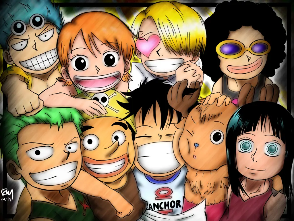 Kru Topi Jerami yang Ceria Kru Topi Jerami dalam One Piece