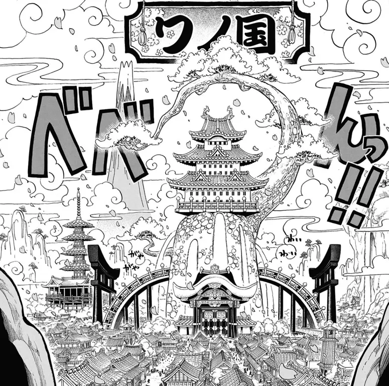 Arc Wano: Salah Satu Arc Paling Seru di One Piece Gambar adegan One Piece di arc Wano