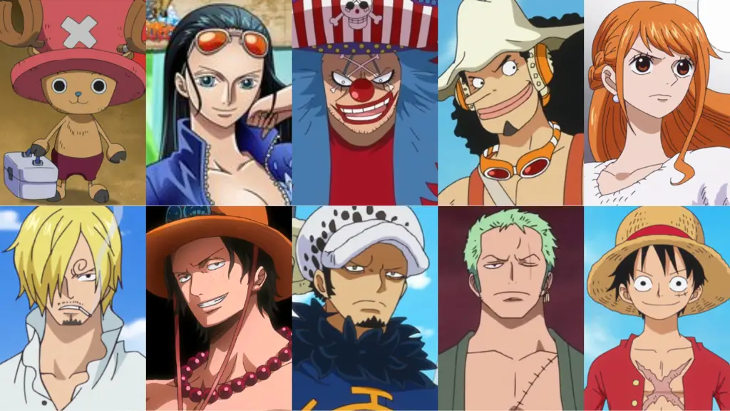 Para Karakter One Piece yang Ceria Gambar para karakter One Piece