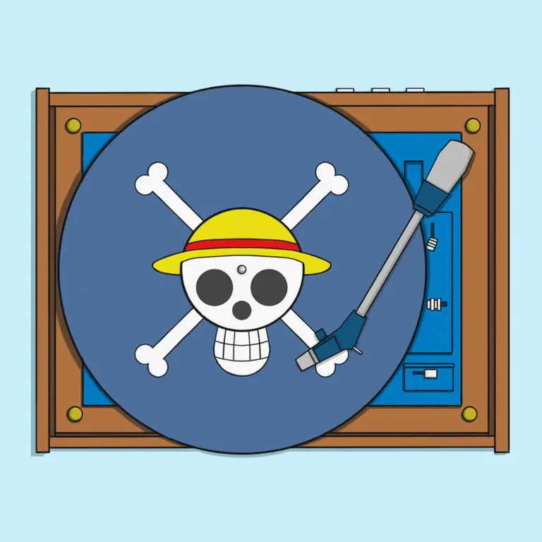 Tema Musik Karakter One Piece yang Beragam Gambar yang menampilkan berbagai karakter One Piece dengan tema musiknya