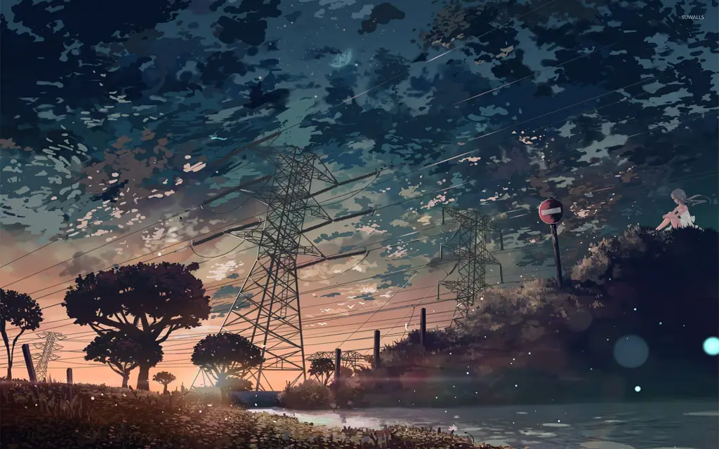 Menikmati Anime 1 Episode Seseorang menonton anime dengan nyaman