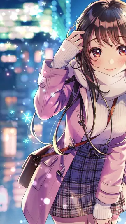 Anime Pendek: Gadis Lucu dan Petualangannya Ilustrasi gadis anime yang lucu dan menggemaskan