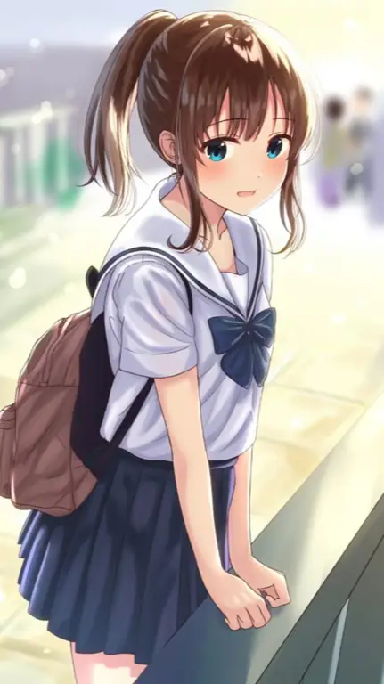 Karakter anime perempuan yang manis dan menarik Gadis anime yang lucu dan imut