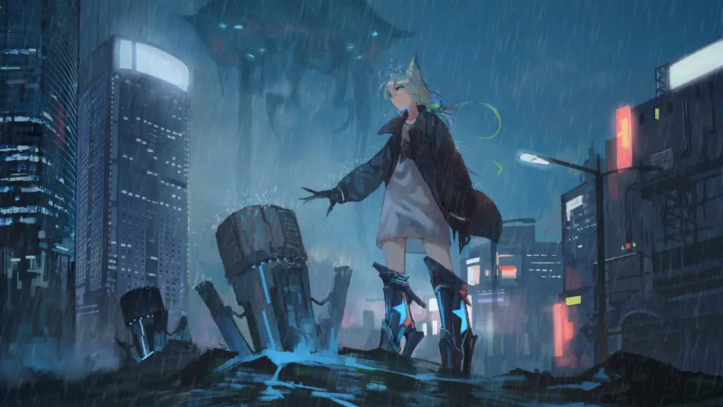 Dunia Futuristik yang Menakjubkan Pemandangan futuristik dari anime sci-fi terbaik 2017
