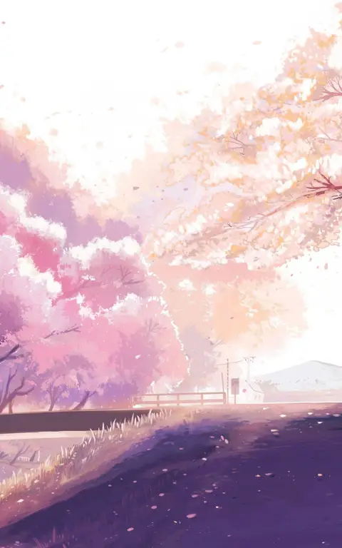 Suasana romantis dalam anime Pemandangan anime romantis