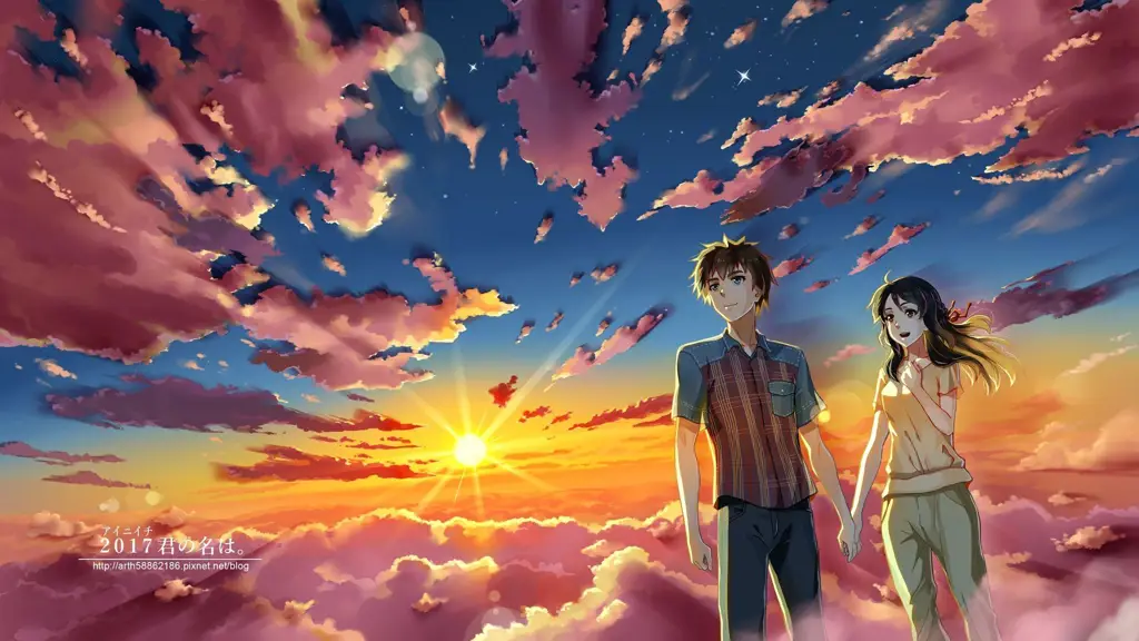 Pemandangan indah yang menjadi latar kisah cinta anime Pemandangan anime romantis