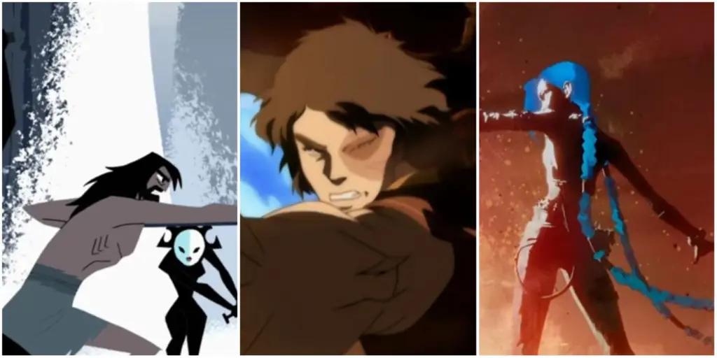 Adegan Aksi Menarik Gambar adegan aksi anime