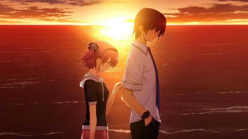 Adegan romantis anime yang mengharukan Pasangan anime dalam adegan romantis
