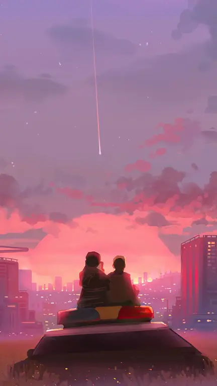 Suasana Romantis dalam Anime Pemandangan anime romantis