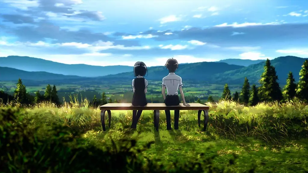 Anime Romance Fantasi: Petualangan Cinta yang Menakjubkan Pemandangan indah dalam anime romance fantasi