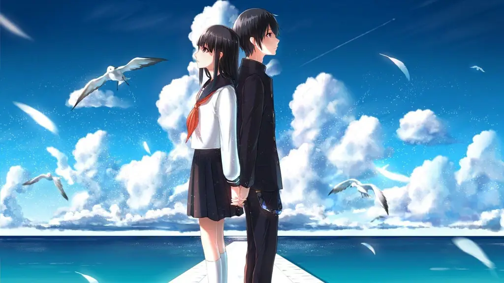 Gambar pasangan karakter anime romantis