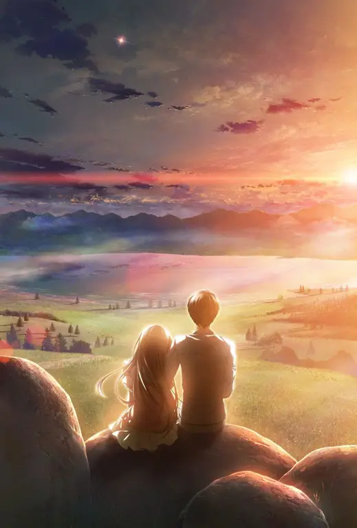 Keindahan alam dalam kisah cinta fantasi Pemandangan indah dalam anime romance fantasi