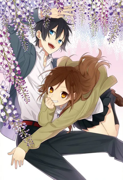 Gambar pasangan utama anime Horimiya