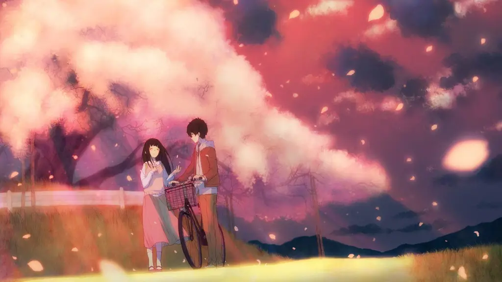 Pemandangan Romantis Pemandangan anime romantis
