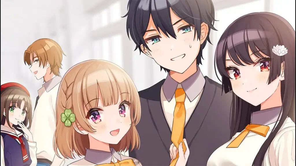 Berbagai adegan romantis dalam anime sekolah Gambar anime romance school life