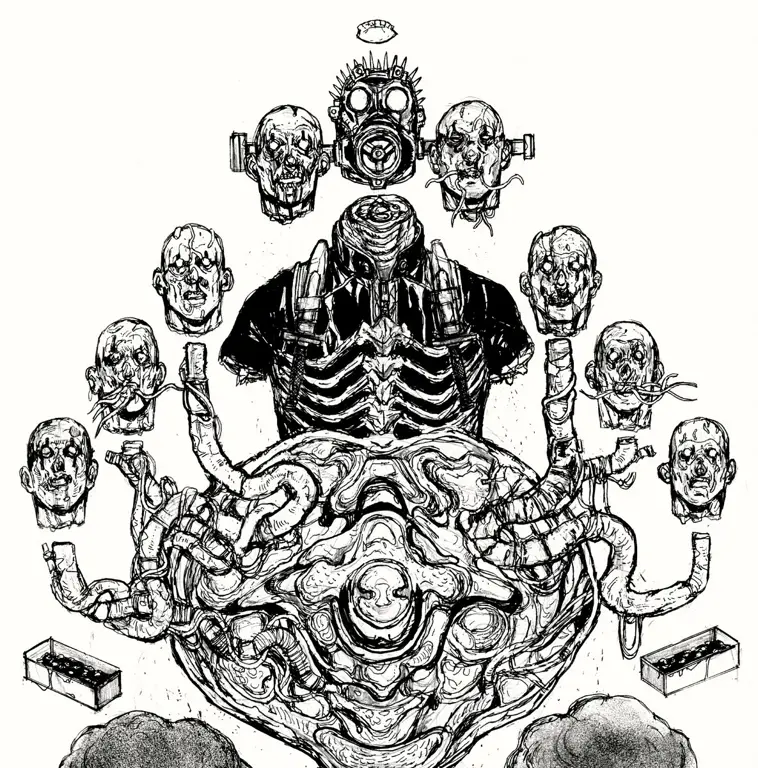 Gaya seni unik dan penuh warna dari anime Dorohedoro Ilustrasi dari anime Dorohedoro