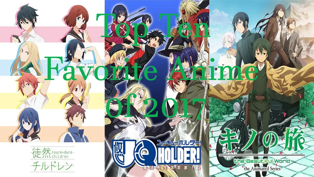 Jangan Lewatkan! 10 Anime Terbaru 2017 dengan Rating Tertinggi