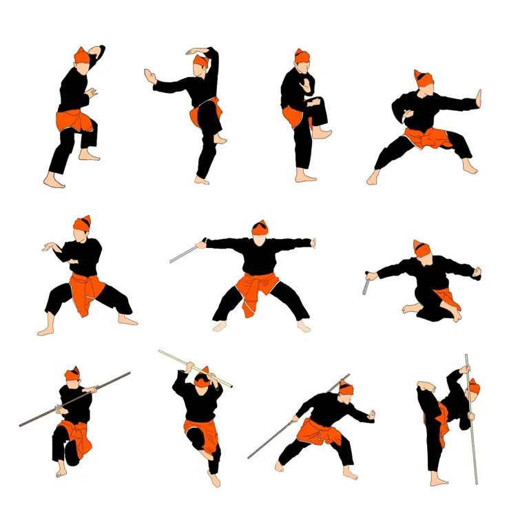 Keindahan Gerakan Silat Gerakan-gerakan silat yang dinamis dan memukau