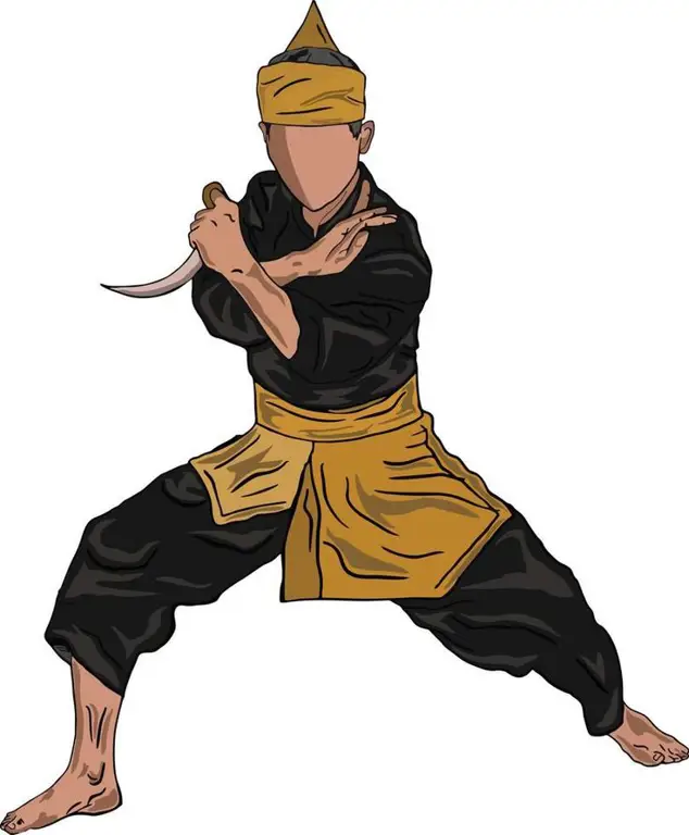 Adegan Pertarungan Anime Pencak Silat Karakter anime bertarung dengan gerakan pencak silat yang dinamis.