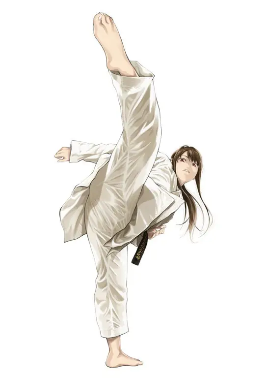 Karakter Anime Silat yang Kuat Karakter anime dengan pose bela diri